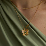 Golden Flutter Pendant